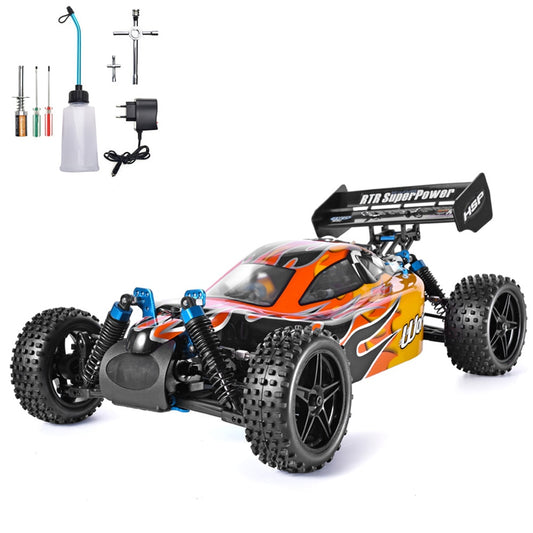 HSP RC Car 1:10 Scale 4wd Two Speed Off Road Buggy Nitro Gas Power Remote Control Car 94106 Warhead High Speed Hobby Toys